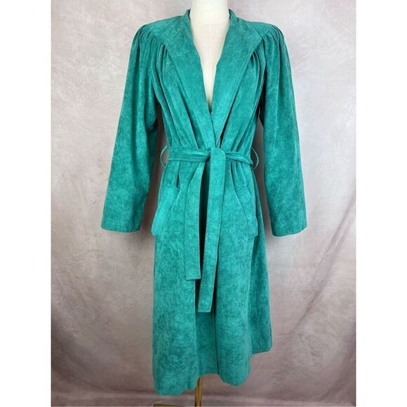 Vintage Designer Ultra Suede Overcoat 1970s 1980s - Picture 2 of 10